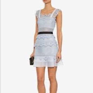 Self portrait baby blue lace dress